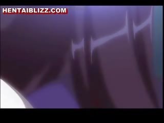 Bondage hentai muzzle gets fingered wetpussy