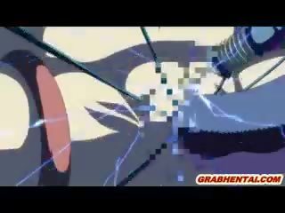 エロアニメ 男女共学の キャッチ バイ 触手 と 取得 電気の shocks