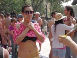 2014 mexico wnbr - 裸 女 & 男人 体 painted 在 square
