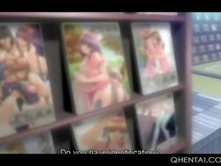Halus animasi pornografi remaja pelajar putri menikmati menunggangi putz di itu lantai