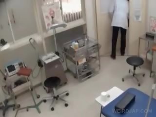Fabulous Asian Gets Tits And Butt Measured At medical practitioner