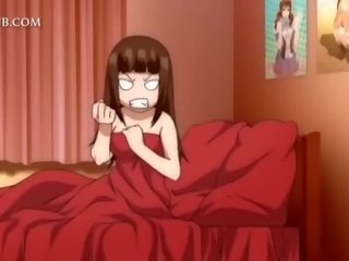 3d hentai adolescent izpaužas vāvere fucked zem svārkiem uz gulta