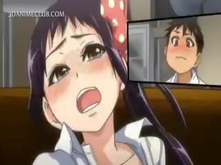 Oversexed Anime Teeny Blowing And Fucking Giant prick