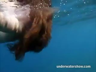 Cute Nastya Swimming Nude In The Sea
