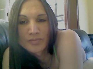 Native-American tgirl strikes flirty poses on the webcam