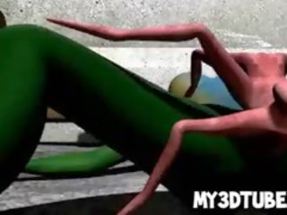 Super 3D Alien enchantress Getting Fucked Hard By A Spider
