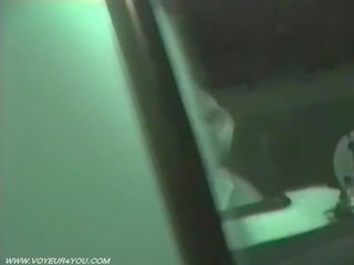 Libidinous dörtlü sahip olan flört video taken tarafından bir infrared kamera