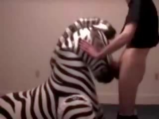 Zebra 得到 喉 性交 由 反常 家伙 mov