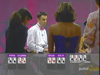 Rubia puma swede wins un jackpot dentro póquer