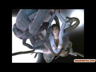 Al 3-lea animat prins și brutal inpulit de spider monsters