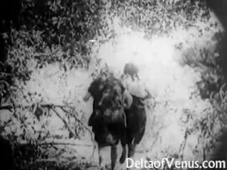 Aнтичен възрастен клипс - а безплатно езда - рано 1900s еротичен филм