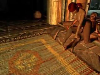 Tasha True street girl returns to Skyrim Let's Play PT 16 adult clip with a Grey ManeXXX