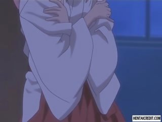 Hentai πλοκάμι κορίτσι του σχολείου σε κρεβάτι με μαθητής