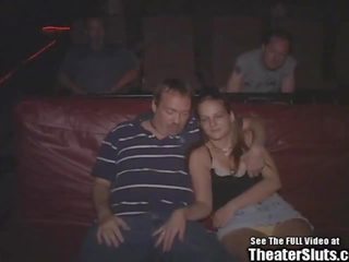 Randy young woman Fucks in Gangbang Porno Theater: xxx video 6d