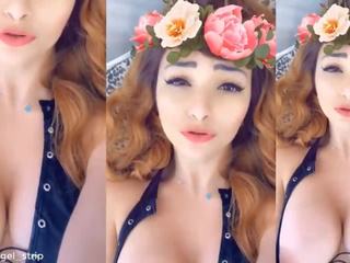 Pretty AGONY Orgasm Face Young Redhead daughter Real Masturbation