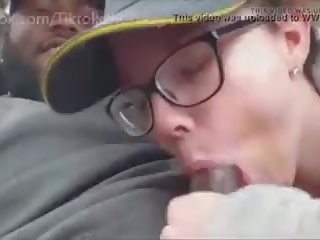 Mcdonald's Employee Sucking BBC in bussing Lot: adult film b1