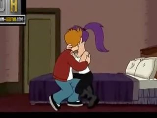 Futurama xxx film vid Fry and Leela having sex