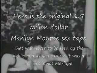 Marilyn monroe opprinnelige 1.5 millioner skitten klipp teip løgn aldri seen