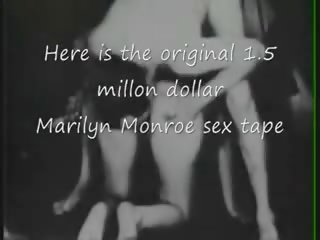 Marilyn монро оригінальний 1.5 мільйон брудна кліп стрічка брехня ніколи seen