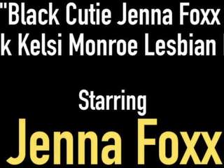 Fekete seductress jenna foxx & vastag kelsi monroe leszbikus fasz!