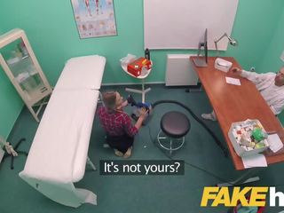 Fake Hospital alluring pigtailed cleaner sucks and fucks doctors big dick