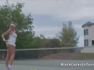 Bigtit Sucks BBC On Tennis Court