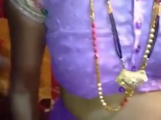 Just Married Bride Saree in Full HD Desi video Home.