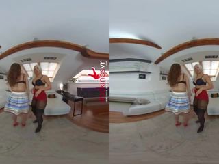 Stockingsvr - Real Striptease, marvellous Girls Bouncing Boobies in Your Face