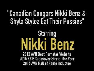 Kanada cougars nikki benz & shyla stylez eat their pussies