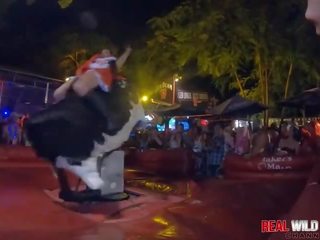 Naked Sluts Bull Riding at Flash Fest 2018 Wild and out of Control