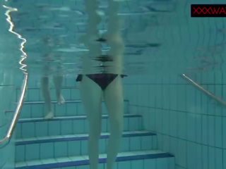 Nastya and Libuse bewitching Fun Underwater
