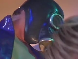 氣體 masks 和 蘭迪 的pussies