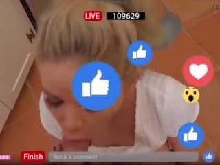Getting Revenge From Her Cheating friend By Blowing Her Stepbrother on FB LIVE