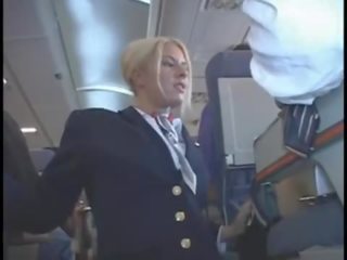 Riley Evans American Stewardess gorgeous Handjob